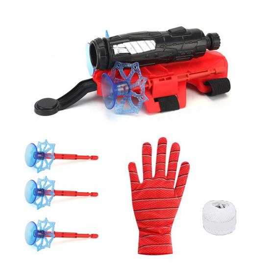 Spiderman Wrist Launcher Strong Suction Cup Catapult Toy Action Figure Spiderman Cosplay Toys Children Launcher Toy Boys Girls Gift