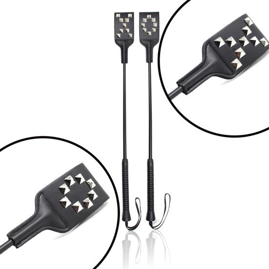 Длинная ручка из искусственной кожи для верховой езды, БДСМ, бондаж, порка, весло, кнуты, секс-игрушка