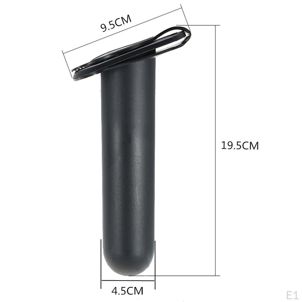 2шт пластиковый держатель для удилища для рыбацкой лодки с крышкой, аксессуары для каяка и каноэ - черный