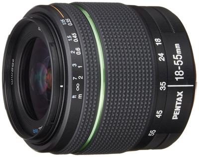 Pentax Стандартный зум-объектив с защитой от брызг, крепление WR K, размер 21880 DA18-55mmF3.5-5.6AL APS-C