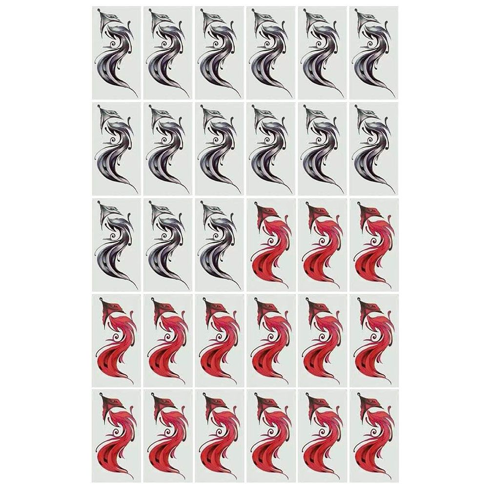 Имитация цветного рисунка Водонепроницаемые временные татуировки Наклейки на тело Поддельные татуировки Наклейки