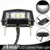 12V License Plate Light ABS Plastic Accessories Black Housing
