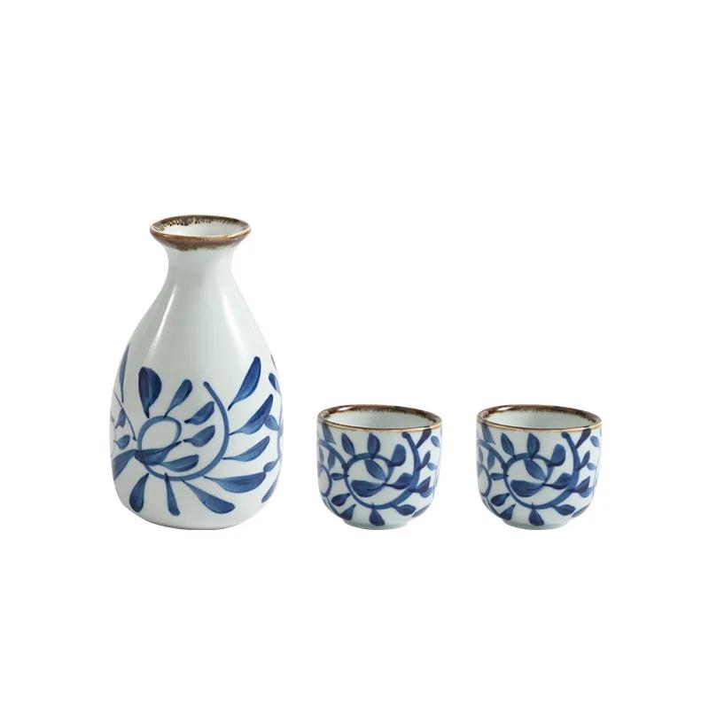 Керамический винный набор, японский глиняный горшок для сакэ, винная кружка, домашний диспенсер для вина, посуда для напитков, украшение для бара, ликер, чайник для сакэ Jup