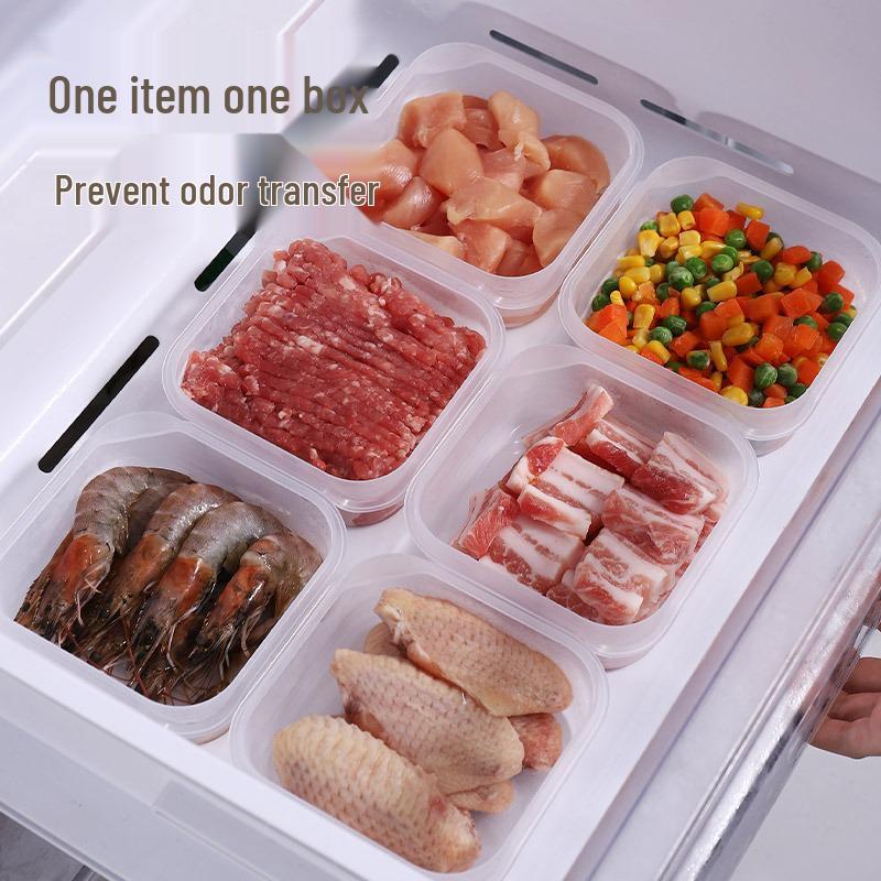 Airtight Freezer & Fridge Storage Box for Meat, Vegetables, and Meal Prep