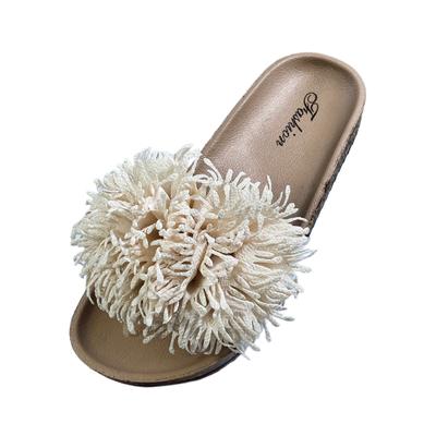 Индивидуальные новые тапочки женские летние трендовые шлепанцы на одной платформе женские пробковые пляжные крутые тапочки лето женские