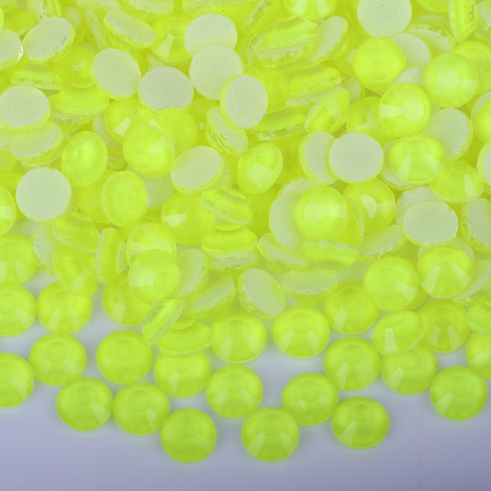 Weichen Имитация австрийского горячего бриллианта, неоновый флуоресцентный мокко резиновый низ сверла, стеклянный кристалл наклейки алмазный нейл-арт аксессуары для одежды своими руками