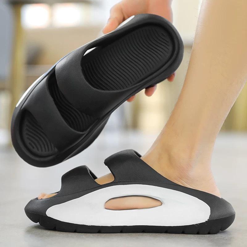 Модная обувь, мужская, летняя, новая, нескользящая, уличная, высокоэластичная, мужские тапочки, ЭВА, мягкая подошва, высококачественные, крутые шлепанцы