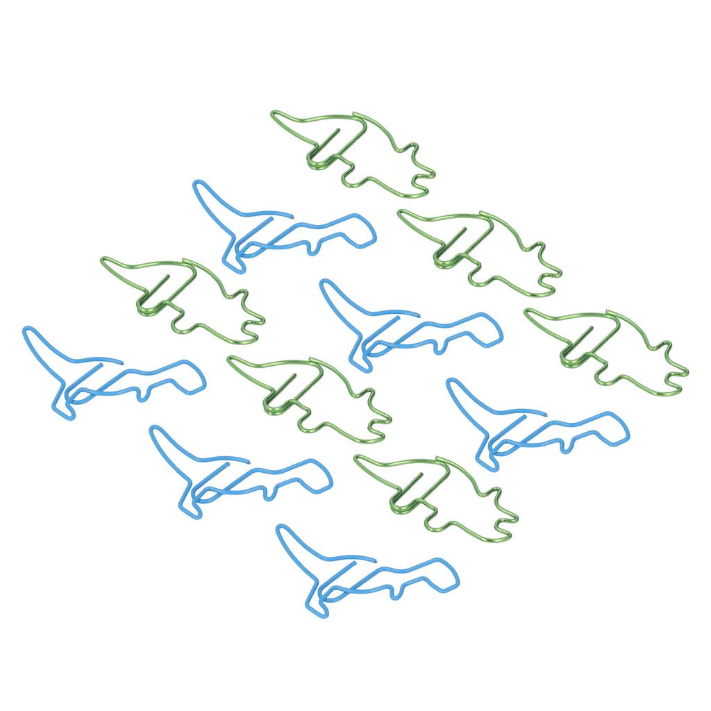 100 шт. скрепок в форме бегемота, динозавра, металлические, милые, стильные, легкие, портативные, офисные, для доктора