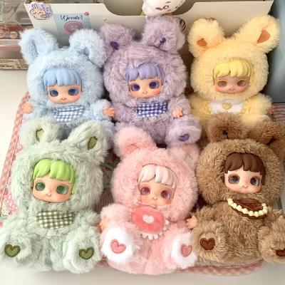 Оригинальная серия Miana Good Night Bunny Blind Box Каваий Меховая Кукла Подарки Коробка-сюрприз Фигурка Кастомизированный Подвеска для декора в стиле Tide