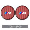 DKHN5 Car Water Coaster Cup Carbon Fiber PVC Coaster Mat  Non-slip Accessory For BMW E93 F10 F20 F30 F40 F15 F25 F26 F31 F49 F86 M3 M5