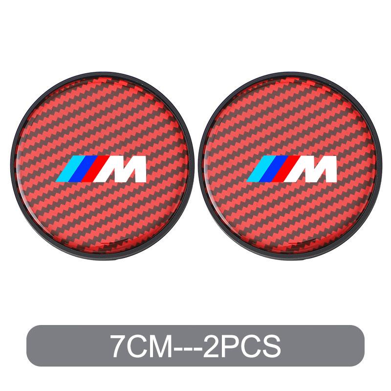DKHN5 Car Water Coaster Cup Carbon Fiber PVC Coaster Mat Non-slip Accessory For BMW E93 F10 F20 F30 F40 F15 F25 F26 F31 F49 F86 M3 M5