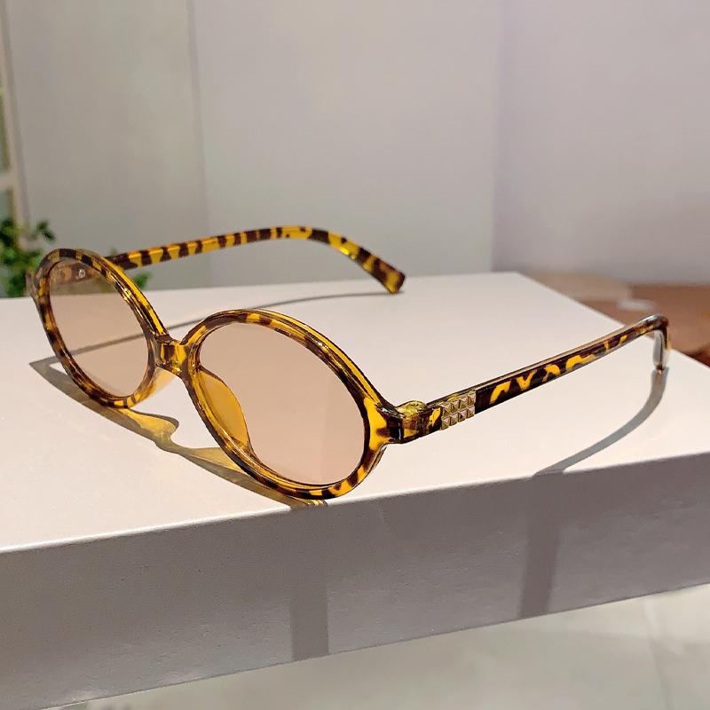 Vogue Леопардовые Солнцезащитные очки Модные Овальные Дизайнерские Женские Солнцезащитные очки Леди Декоративные Солнцезащитные очки для Путешествий, Вождения