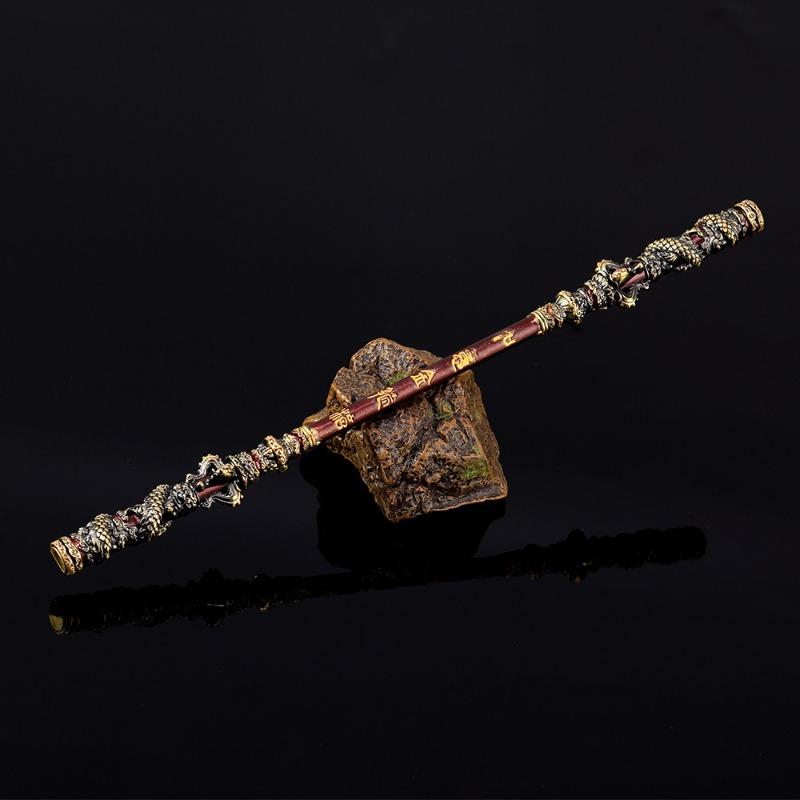22 см Золотой Посох Черная Мифология: WuKong Игровые Периферийные Устройства Король Обезьян Сунь Укун Оружие Полностью Металлическая Модель Украшение Игрушки Подарок для Мальчика