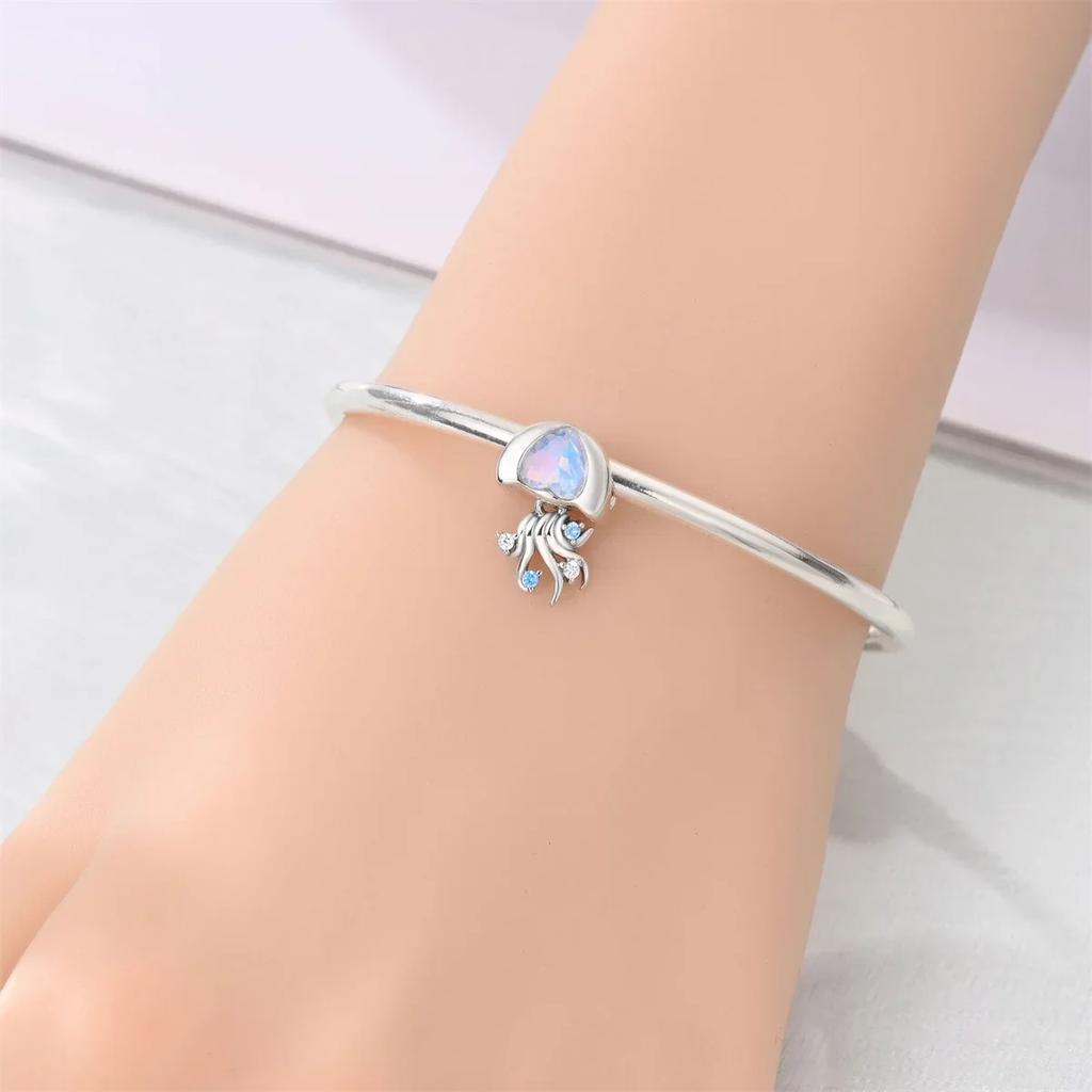 Медные Океанские Шармы Морская Звезда Кит Краб Морской Конёк Бусины Подвеска Подходят для Оригинального Браслета Ожерелья Ювелирные Изделия Новогодний Подарок