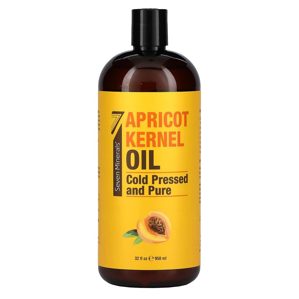 Apricot Kernel Oil, Cold Pressed and Natural, Unscented, 950 Ml (32 Fl Oz)