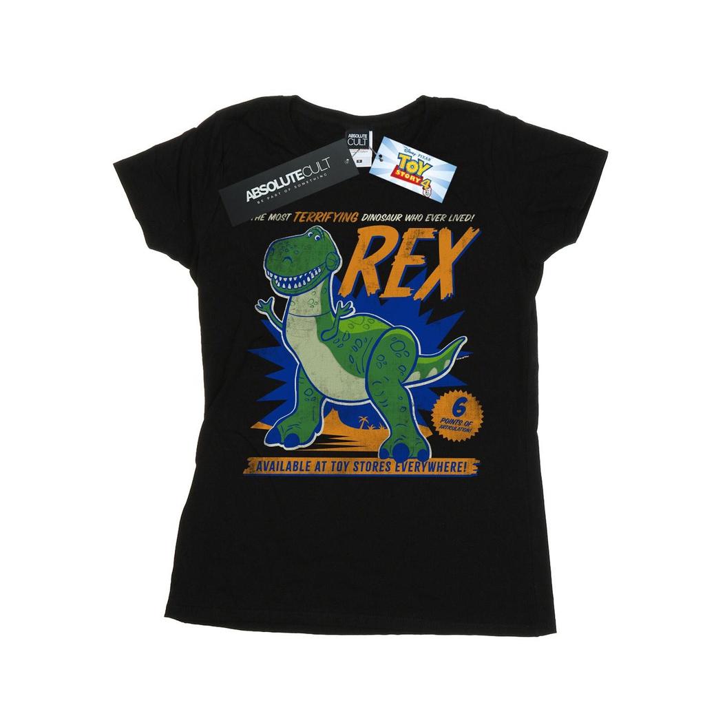 Disney Womens/Ladies Toy Story 4 Rex Terrifying Dinosaur Cotton T-Shirt