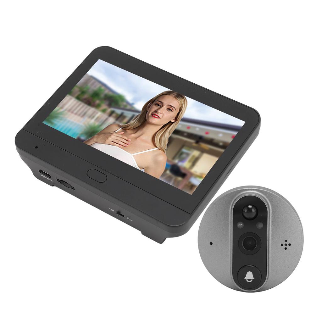 Digital Door Viewer Two Way Talk 1080P HD Wireless Video Peephole Doorbell Camera With 4.3in