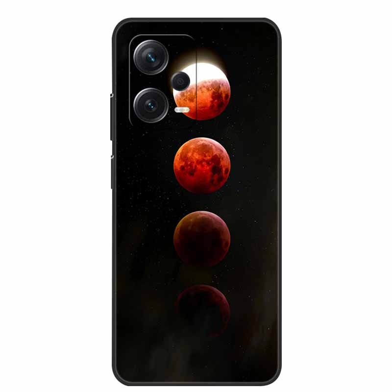 Мягкий чехол для Xiaomi Redmi Note 12 Pro 5G Черный ТПУ Силиконовый Чехол для Redmi Note 12 Turbo 5G / Note12 Pro Plus Pro+ Волк