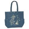 Watanabe Moomin Trio Denim Tote Bag, Approx. W45xH36xD13cm, Cotton, MM-6725