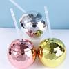 Nightclub Glitter Sparkly Flashlight Bar Tools Cocktail Wine Goblets Disco Ball Cup