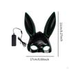 Glowing Bunny Mask Easter Funny Fancy Props Novelty LED Rabbit Long Ears for Holiday