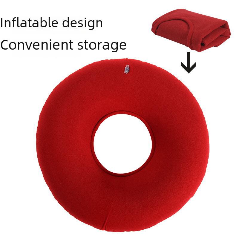 Утолщенная противопролежневая надувная круглая подушка из ПВХ