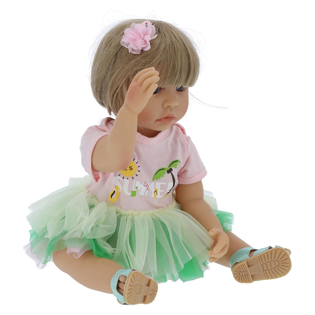 55 см мягкая кукла-младенец Reborn Girl водонепроницаемая милая реалистичная кукла для малышей детская игрушка в подарок