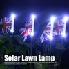 2PCS Solar UK Flag Light LED Solar Garden Lawn Lamp For Outdoor Landscape Decoration White Light