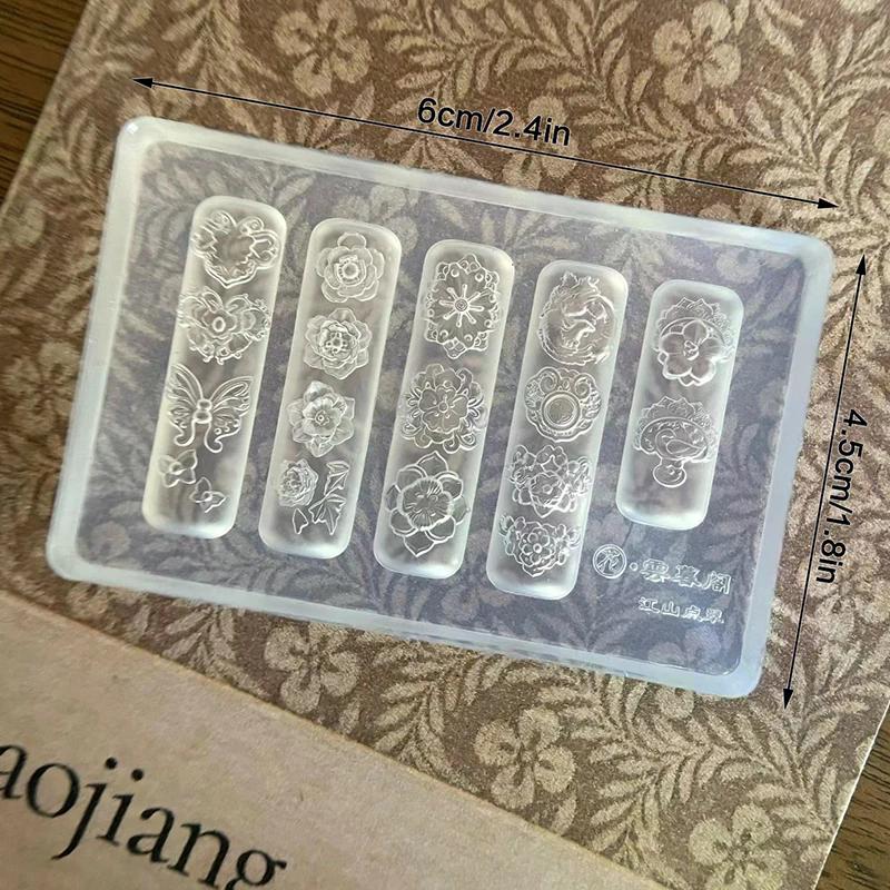 Chinese Retro Butterfly Style Silicone Nail Mold Cartoon Dream Lace Umbrella 3d Nail Jewelry Artistic And Creative Nail Mold