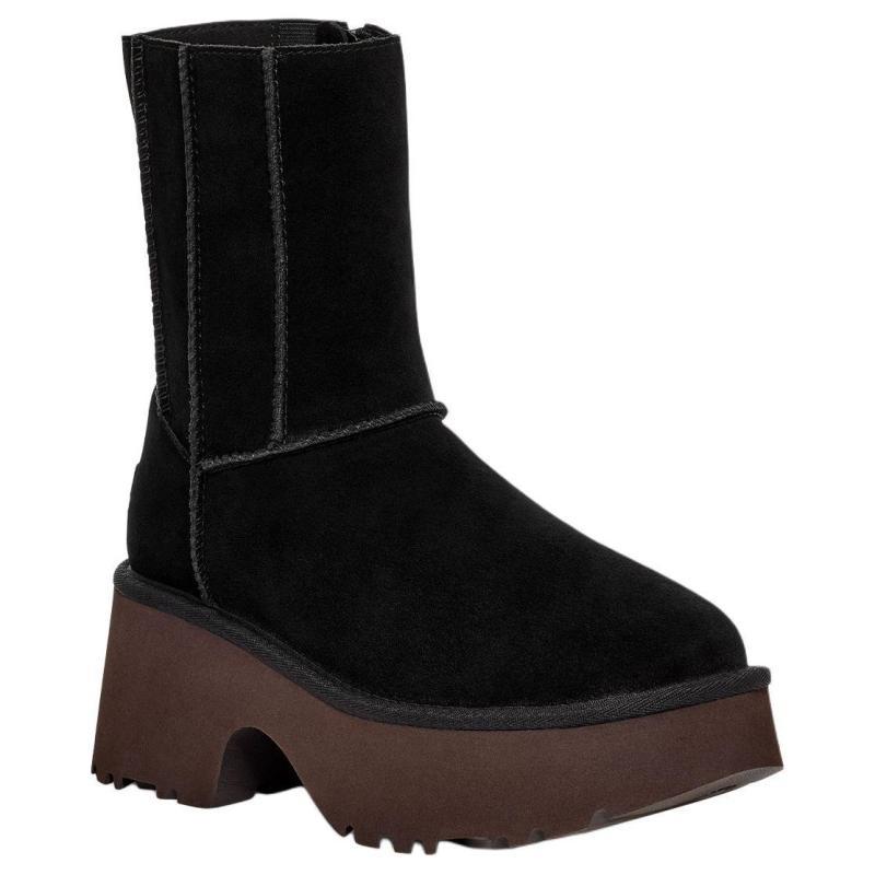 UGG Классические кроссовки для женщин с двойным швом New Heights Boot Black 1158313-BLK