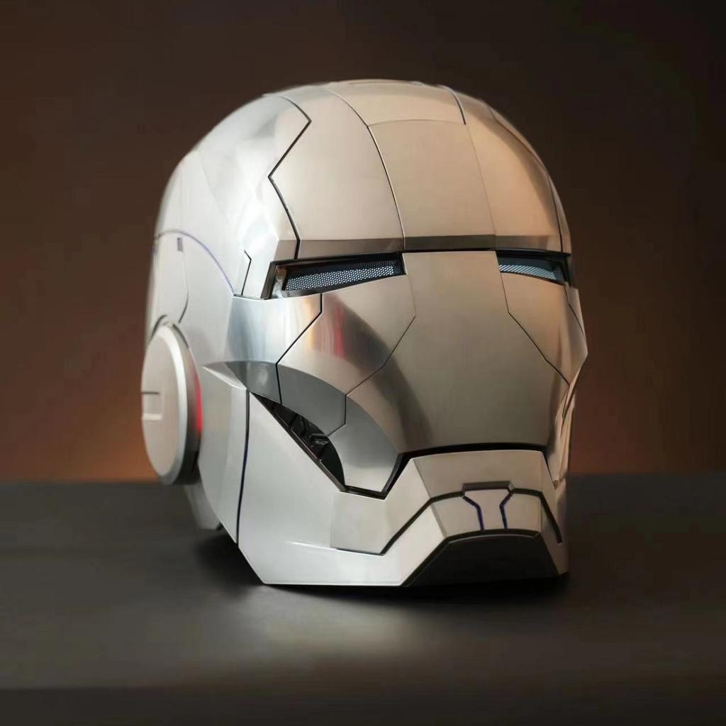 Новый 1:1 шлем Железного человека Mk5 с интеллектуальным голосовым управлением 3 в 1 для ролевых игр с голосовым управлением и подсветкой, модель игрушки для коллекции подарков
