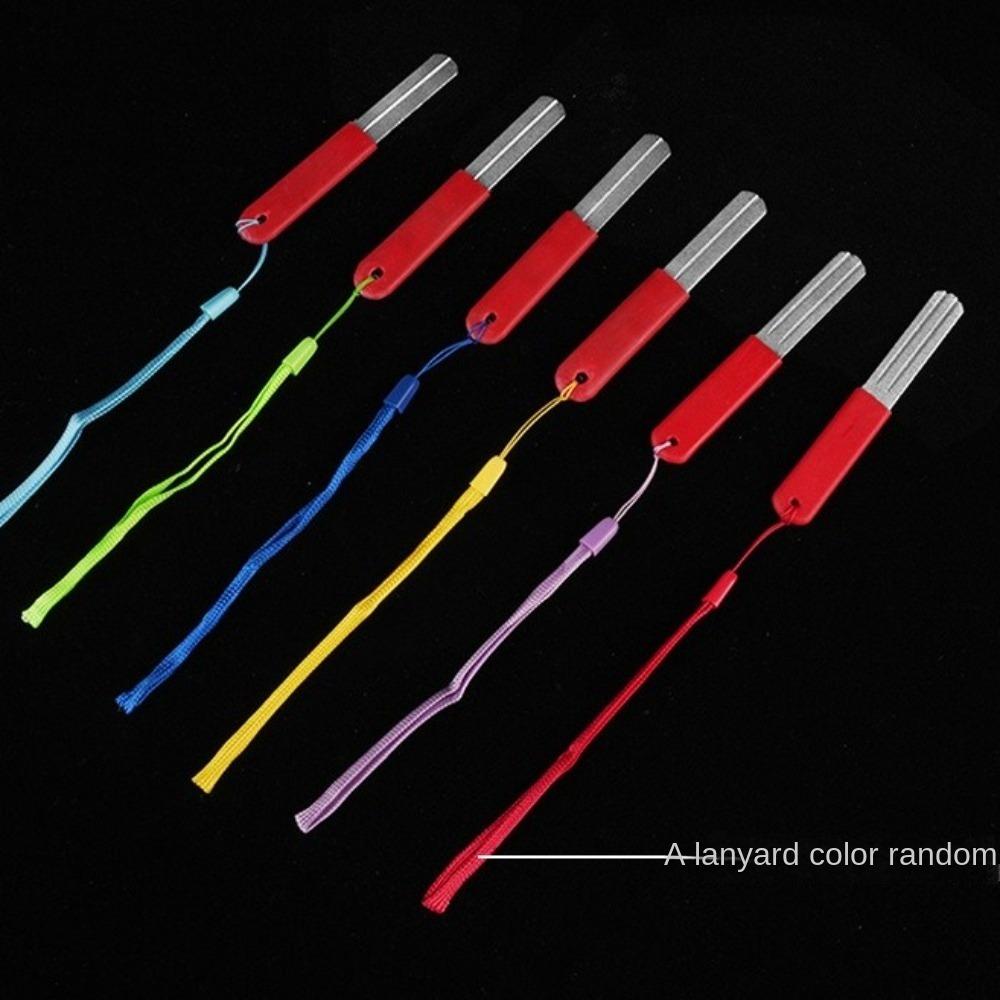 2Pcs Diamond Stone Fishing Hook Sharpener Anti-skid Fishing Tools for Outdoor Fishing