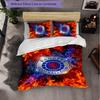 Rangers FC Themed Bedding 3Pcs Duvet Cover Set Decorative Bed Linen For Teen Room Home Decoration
