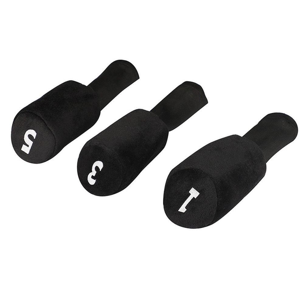 Number Tag Golf Club Protector Long Neck Wood Head Covers Golf Headcovers Driver Fairway