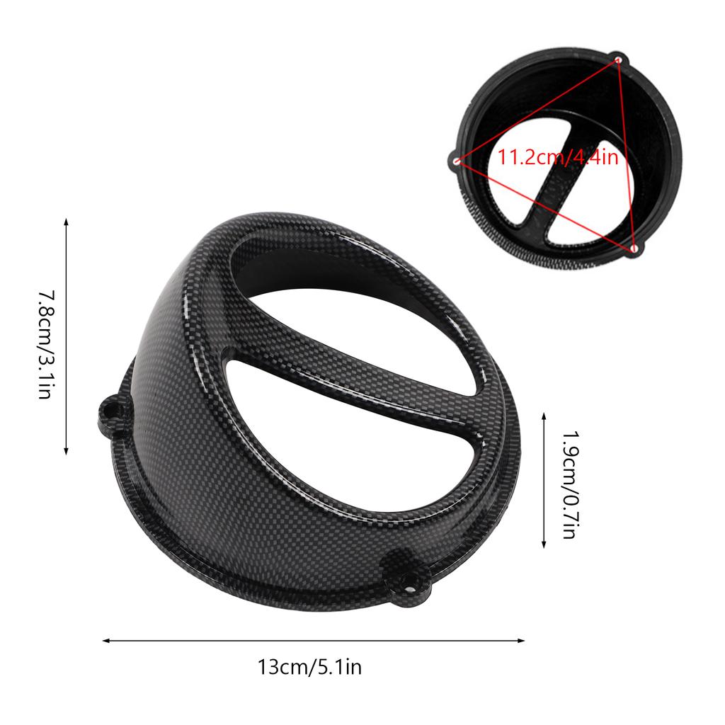 Motorcycle Engine Cooling Fan Cover Carbon Replacement for GY6 125cc 150cc 152QMI 157QMJ Motorcycle Air Scoop Cover