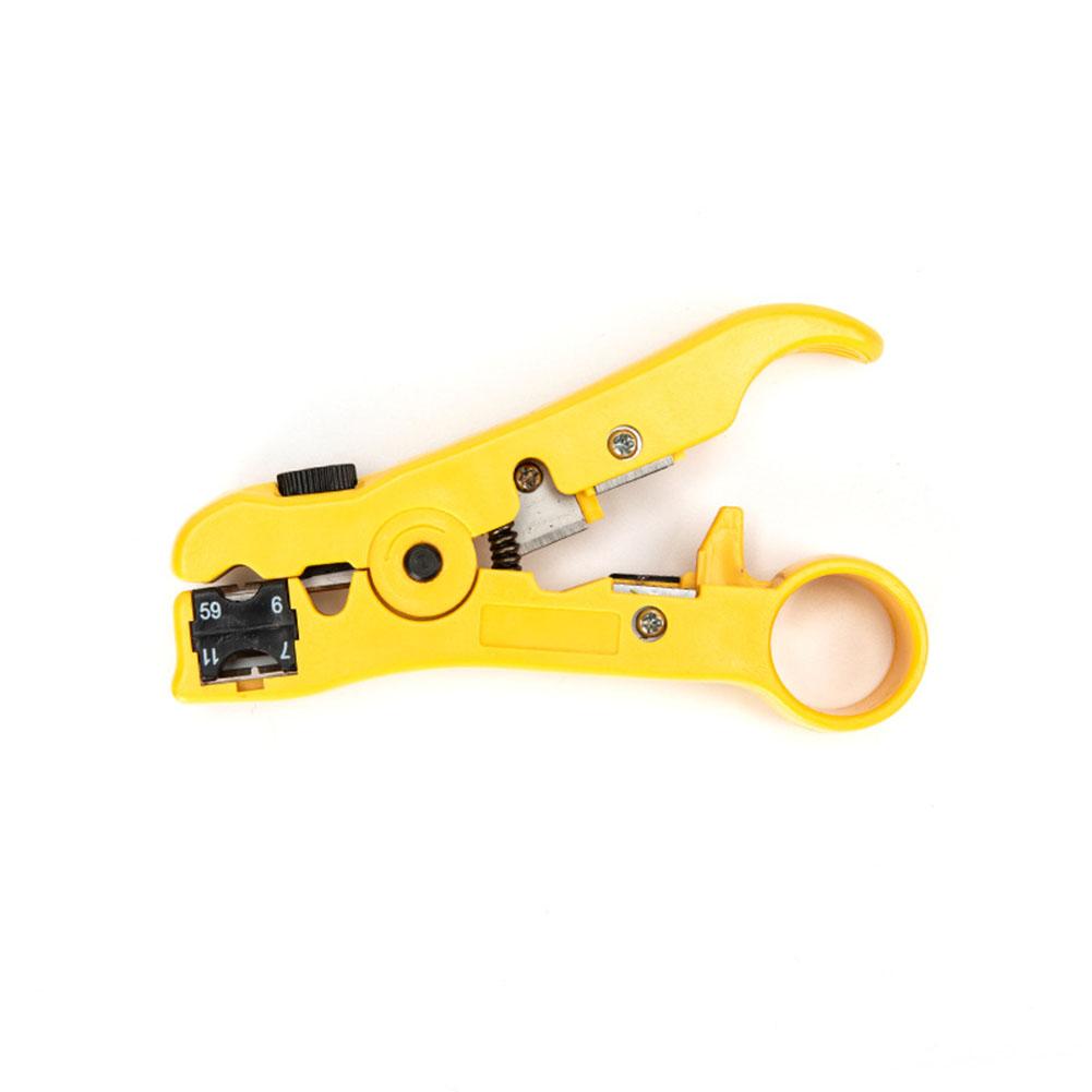 Multi-functional Cutter Striper Automatic Cable Wire Stripper Electric Stripping Tools for UTP STP RG59 RG6 RG7 RG11