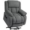 Recliner Armchair Lift Chair, Electric Recliner Chair with Vibration Massage and Heat, Wide Seat, USB Port, Grey