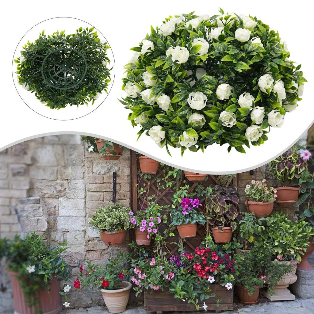 Grass Ball Rose Flower Balls Stage Topiary Hanging