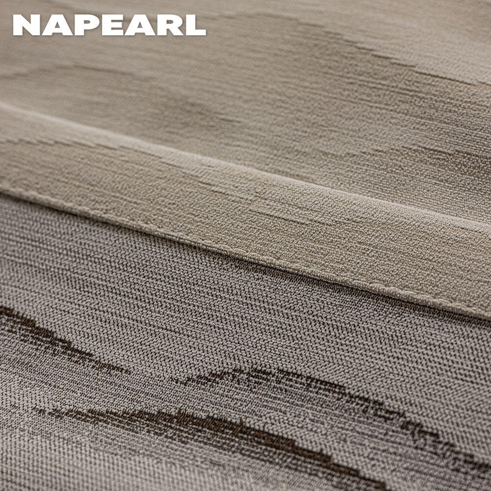 1 шт. NAPEARL Элегантная однотонная светонепроницаемая штора Двусторонняя жаккардовая из шенилла Толстые шторы для спальни, гостиной, балкона, окна для домашнего декора