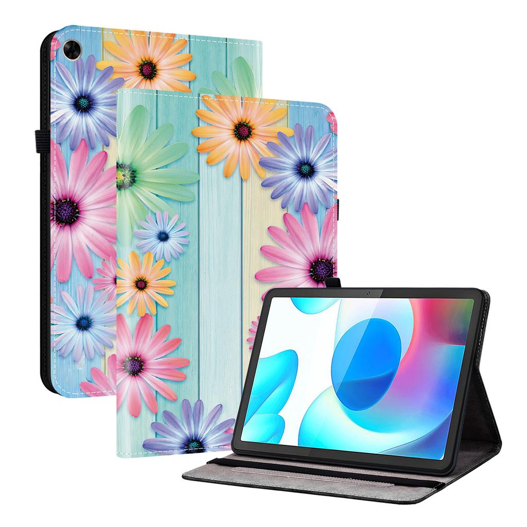 Чехол для планшета Realme Pad из искусственной кожи — 11 стилей! Прочный, с 2 слотами для подставки, держателем для карандашей и слотами для карточек, гибкая задняя крышка из ТПУ