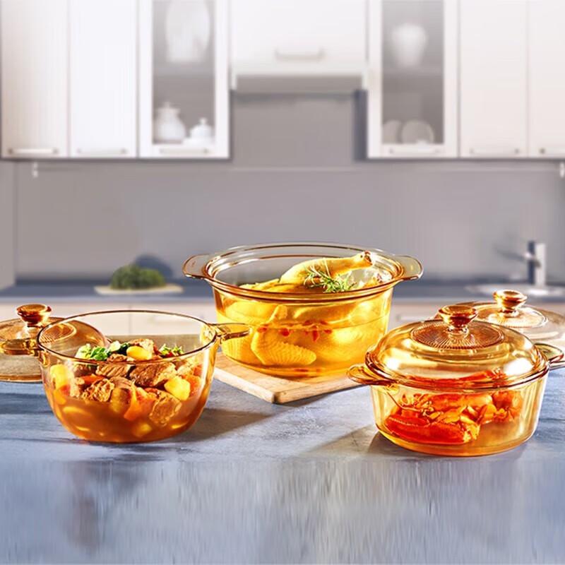 Corning VISIONS 1.5L Transparent Glass Pot