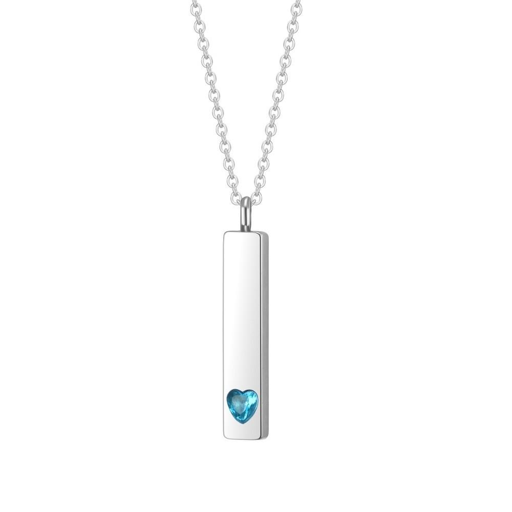 Cube Shape Ashes Pendant Memorial Lockets Stainless Steel Memorial Ashes Necklace Memorial Gift