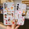 Чехол-накладка с мультяшными кошкой и собакой для Samsung Galaxy S26 S21 S22 FE Note 20 Ultra 10 S20 Plus S24 S23 Ultra S25 Edge