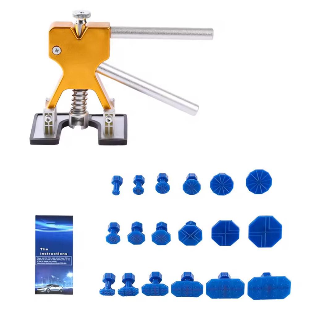 Car Dent Repair Tools Body Sheet Metal Paintless Dent Plastic Puller Short T-Dent Pull Set Auto Hail Pit Removal Repair Tool