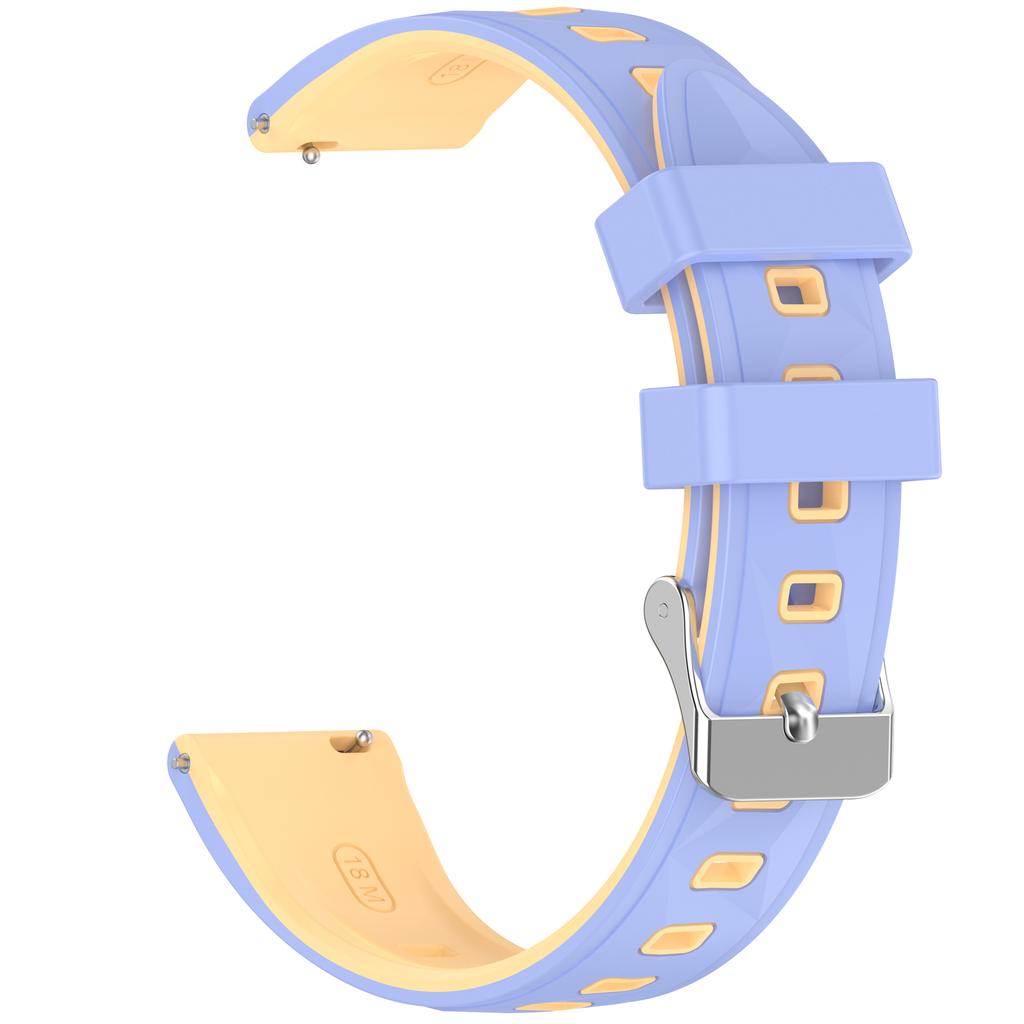 18mm Pattern Design Silicone Strap for Huawei Watch GT 6 / 5 / 4 41mm / Garmin Venu 3S Adjustable Watch Band