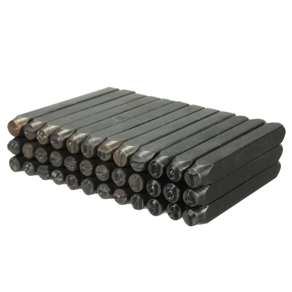 Штамповочная форма из углеродистой стали, ремесленный инструмент, пуансон с буквами и номерами, стальной штамп с цифрами, набор металлических пуансонов