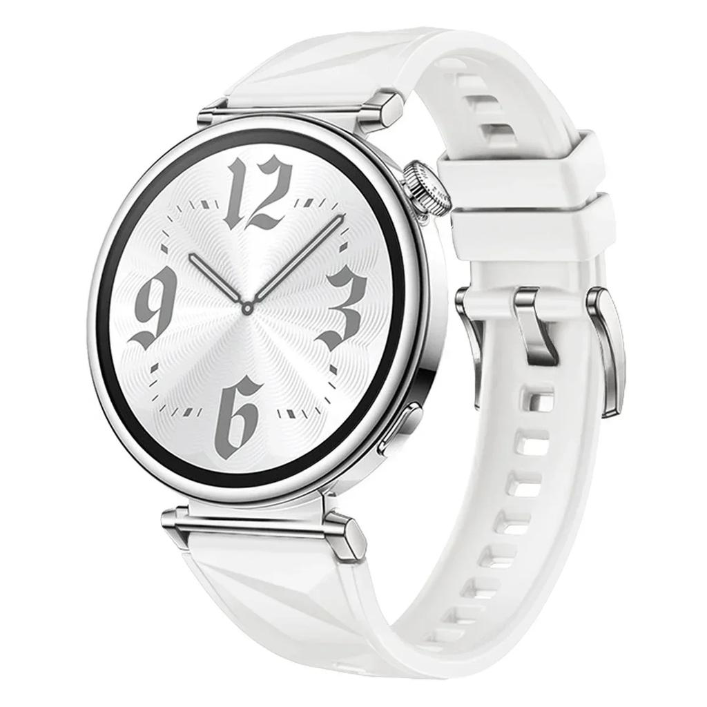 Новый силиконовый ремешок для Huawei Watch GT5/GT4 41 мм, официальный цвет, узор «Ледяной кристалл», браслет для Huawei Watch GT5 Pro 42 мм