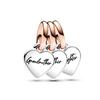 925 Silver Love Family Series Family Tree Mom Daughter Charms Fit Original Bracelet Bead Trinket DIY Women Jewelry Gift