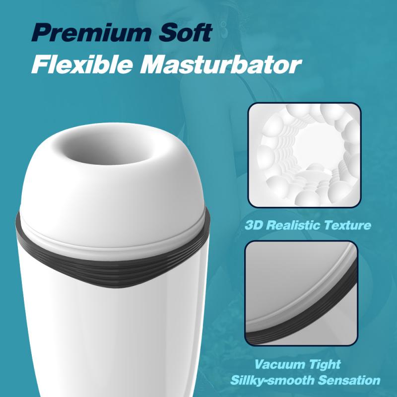 Automatic Male Masturbator Vibrating Sucking Machine Vacuum Simulation Oral Sex Delayed Ejaculation Trainer For Adult Sex Toys