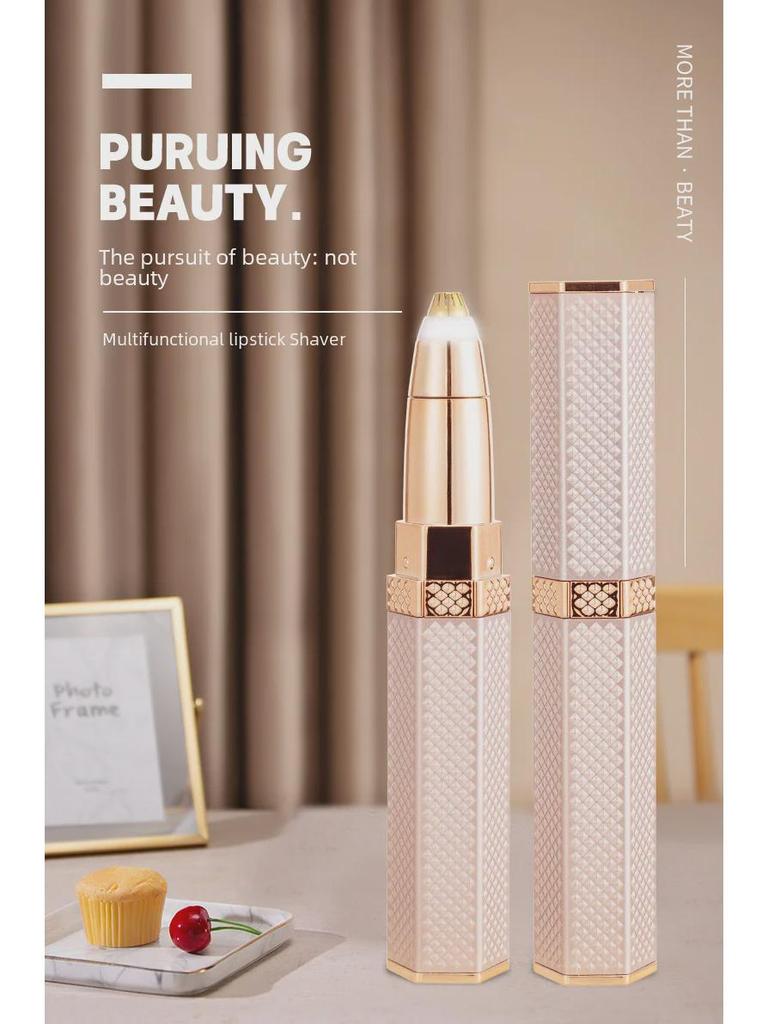 Электрическая бритва для губной помады и триммер для бровей: Мини-эпиляция лица, губ, носа, подмышек, интимных зон.